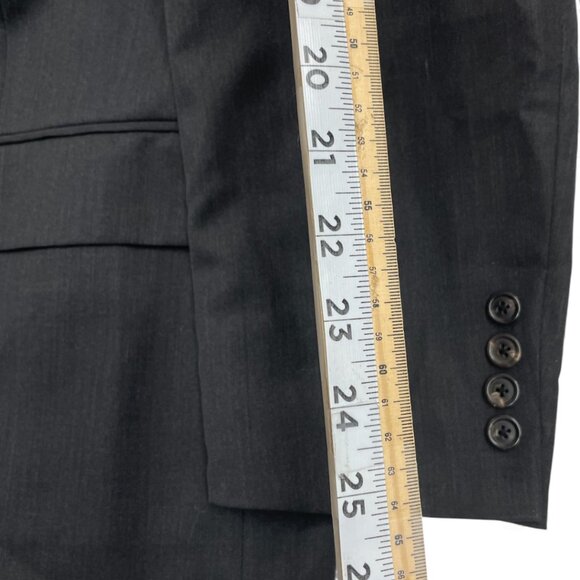 Hugo Boss Ryan Vegas Men's 46L Dark Brown Wool Blazer Sport Coat Jacket 46 Long - Picture 8 of 11